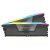 CMH32GX5M2E6000Z36 Corsair Vengeance RGB DDR5 32 Go (2 x 16 Go) 6000 MHz CL36 - Gris