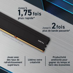 Crucial Pro DDR5 16 Go 6000 MHz CL48 Crucial Pro DDR5 16 Go 6000 MHz CL48