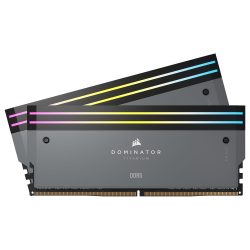 CMP64GX5M2B6000Z30 Corsair Dominator Titanium DDR5 RGB 64 Go (2 x 32 Go) 6000 MHz CL30 - Gris