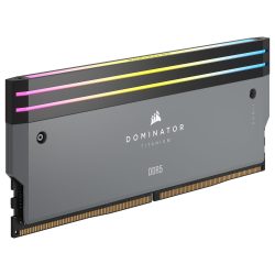 CMP64GX5M2B6000Z30 Corsair Dominator Titanium DDR5 RGB 64 Go (2 x 32 Go) 6000 MHz CL30 - Gris