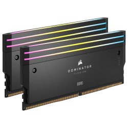 CMP64GX5M2X6600C32 Corsair Dominator Titanium DDR5 RGB 64 Go (2 x 32 Go) 6600 MHz CL32 - Noir