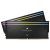 CMP64GX5M2X6600C32 Corsair Dominator Titanium DDR5 RGB 64 Go (2 x 32 Go) 6600 MHz CL32 - Noir