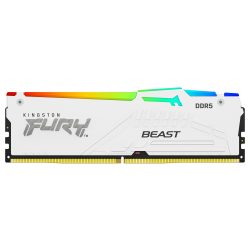 Kingston FURY Beast RGB 32 Go (2 x 16 Go) DDR5 6000 MHz CL30 - Blanc (1) Kingston FURY Beast RGB 32 Go (2 x 16 Go) DDR5 6000 MHz CL30 - Blanc