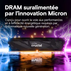 Crucial DDR5 Pro Overclocking 32 Go (2 x 16 Go) 6400 MHz CL32 (1) Crucial DDR5 Pro Overclocking 32 Go (2 x 16 Go) 6400 MHz CL32